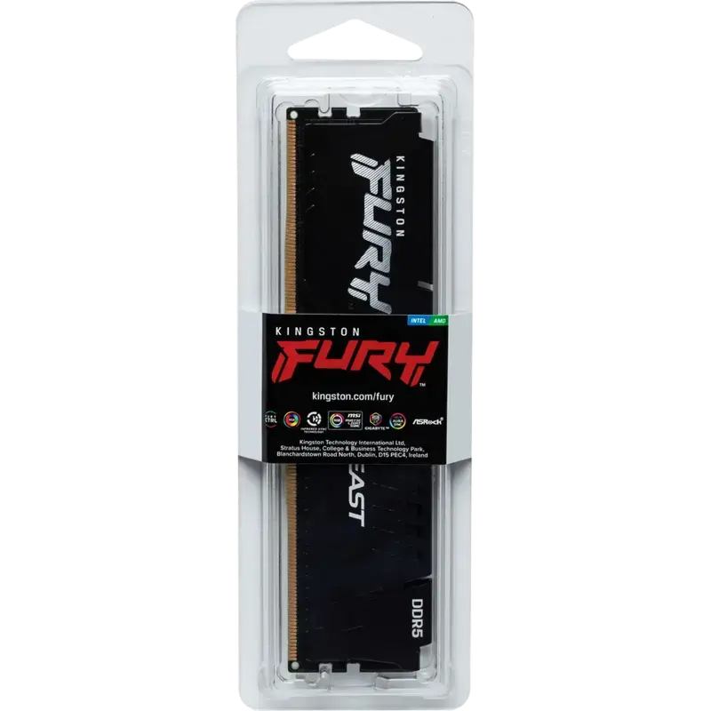 Оперативная память Kingston FURY Beast, DDR5 SDRAM, 5600 МГц, 32 ГБ, KF556C36BBE-32