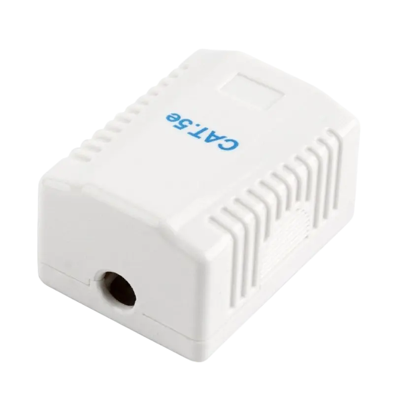 Priză pentru montaj pe perete Cablexpert NCAC-1F5E-0, Alb