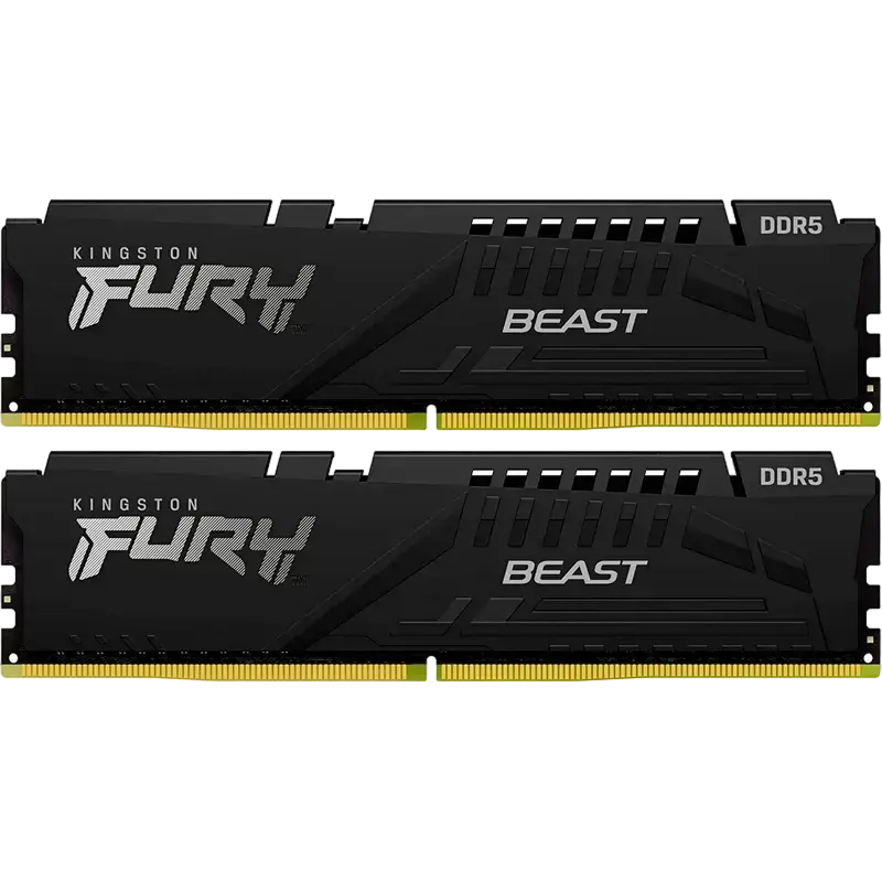 Оперативная память Kingston FURY Beast, DDR5 SDRAM, 5600 МГц, 128ГБ, KF556C36BBEK2-128