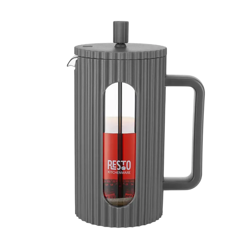 Cafetiera French Press RESTO 90535, 1L, Gri inchis