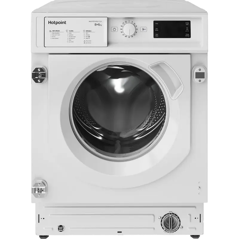 Mașină de spălat cu uscător Hotpoint-Ariston BI WDHG 861485 EU, 8kg, Alb