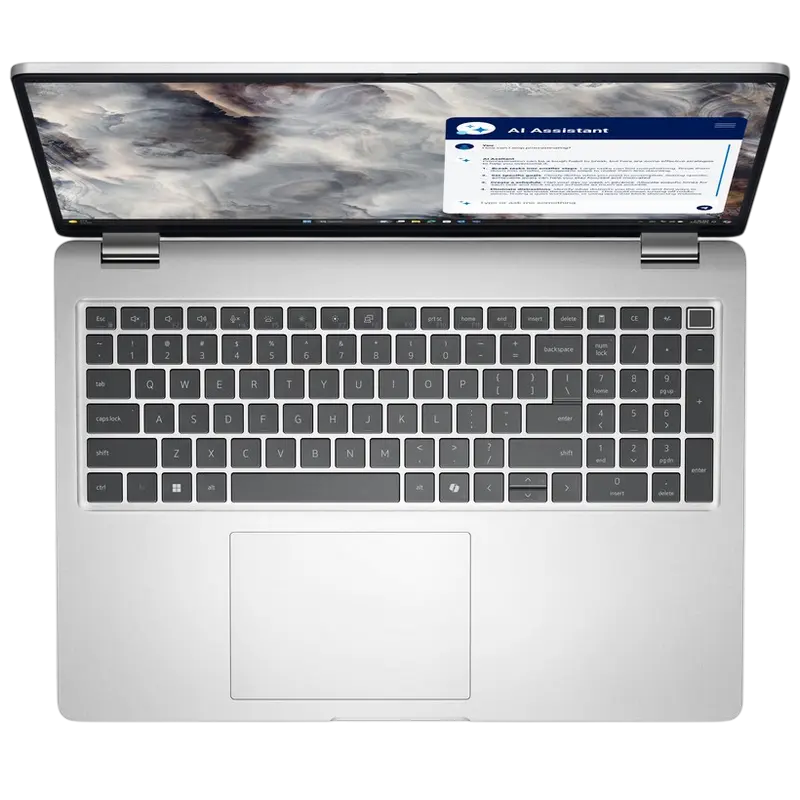 Laptop Business 16" DELL Pro 16 Plus PB16250, Argintiu, Intel Core Ultra 7 265U, 32GB/1024GB, Windows 11 Pro