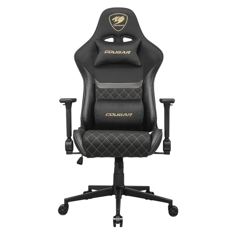 Cumpara  Scaune de jocuri - Scaun Gaming Cougar Armor One V2 Gold F, PVC ..