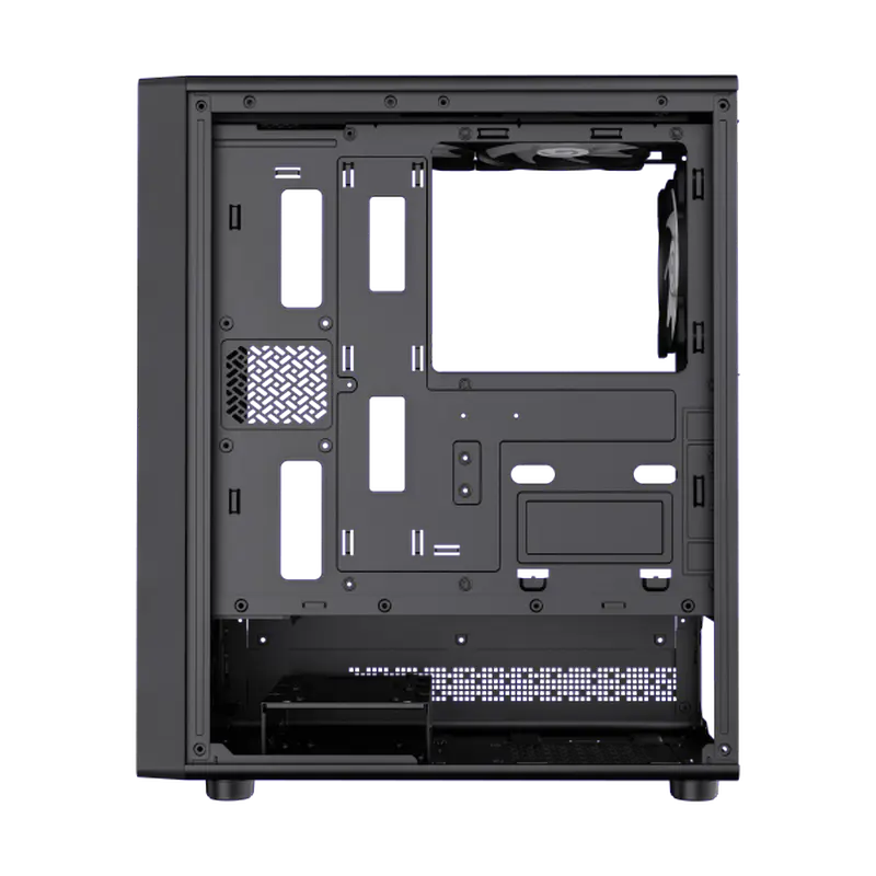 Carcasă PC Gamemax Storm 2 AB, Midi-Tower, Fără PSU, Negru