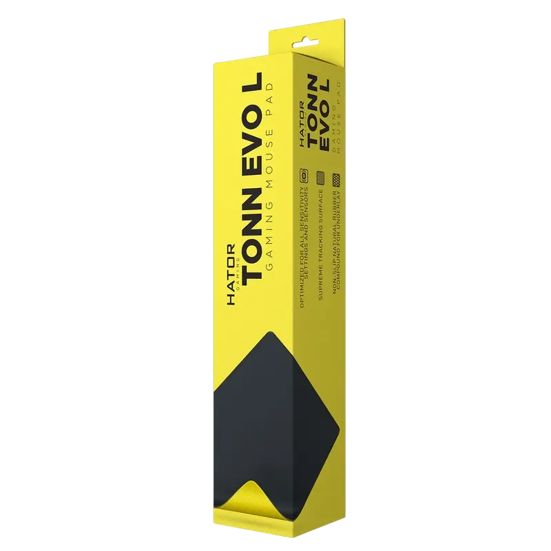 Mouse pad HATOR Tonn EVO, Large, Negru