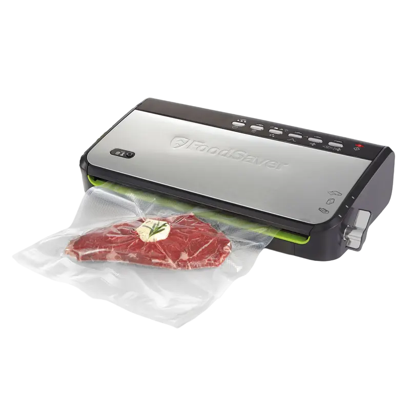 Aparat de vidat FoodSaver FFS005X-01, Oțel inoxidabil, Negru
