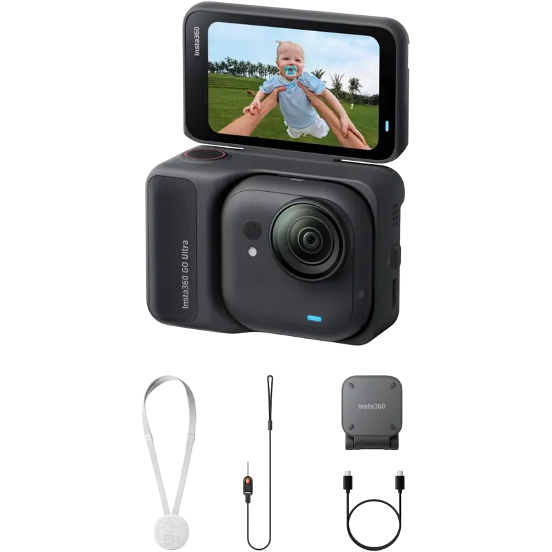 Cameră Video Sport Insta360 GO Ultra Standard, Negru