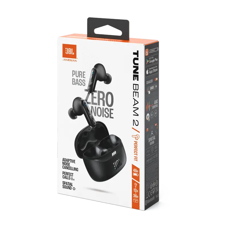 Căști JBL Tune Beam 2, Negru