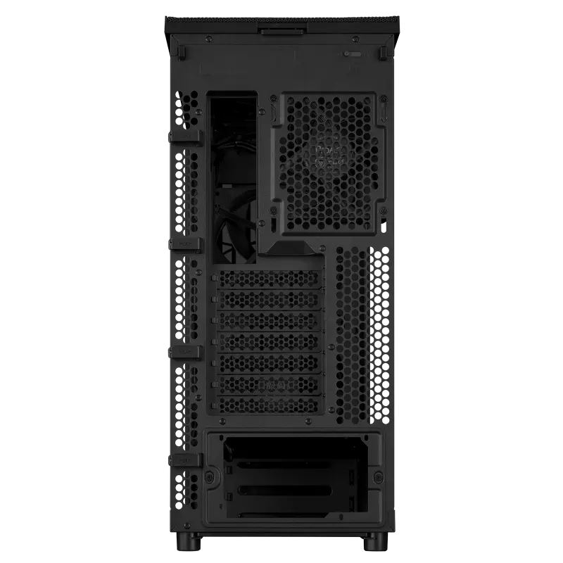 Carcasă PC ASUS ProArt PA401 Wood TG, Midi-Tower, Fără PSU, Negru