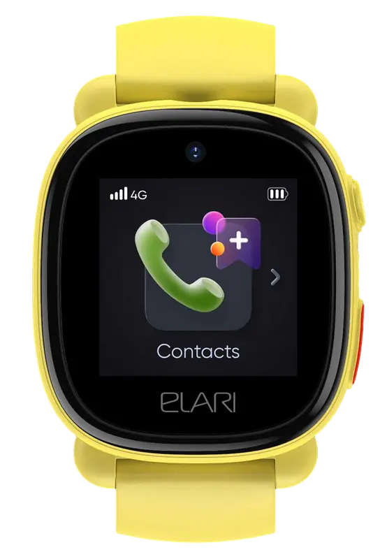 Ceasuri pentru copii Elari KidPhone 4G Lite, Galben
