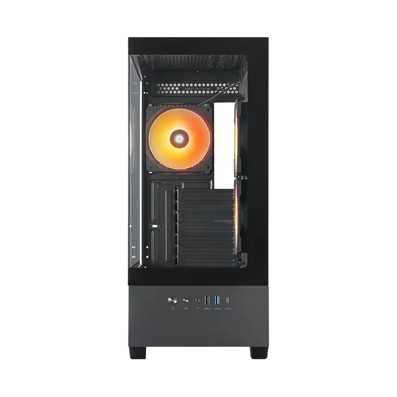 Carcasă PC Chieftec Vista, Midi-Tower, Fără PSU, Negru