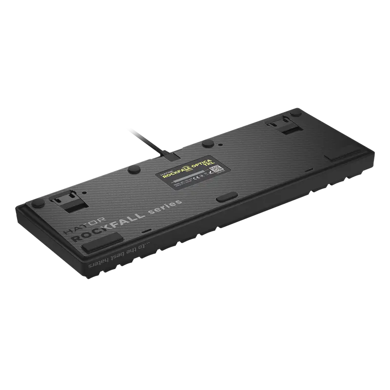 Tastatură HATOR Rockfall 2 Optica TKL, Cu fir, Negru