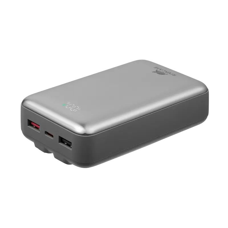 Încărcător portabil Rivacase VA2612, 20000mAh, Argintiu