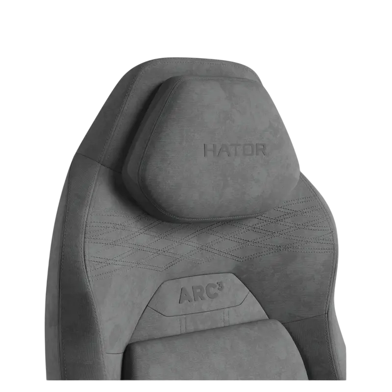 Игровое кресло HATOR Arc 3 L, Велюр, Серый