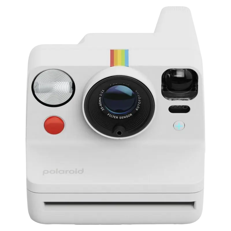 Фотоаппарат моментальной печати Polaroid Now+ Gen 3 + Color Film Bundle, Белый