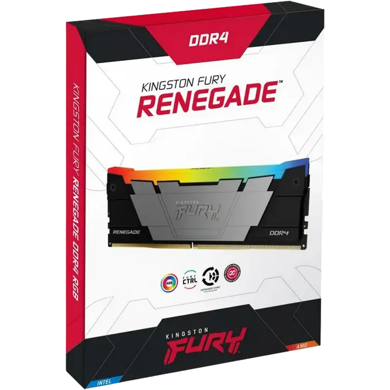 Memorie RAM Kingston FURY Renegade, DDR4 SDRAM, 3600 MHz, 8GB, KF436C16RB2A/8