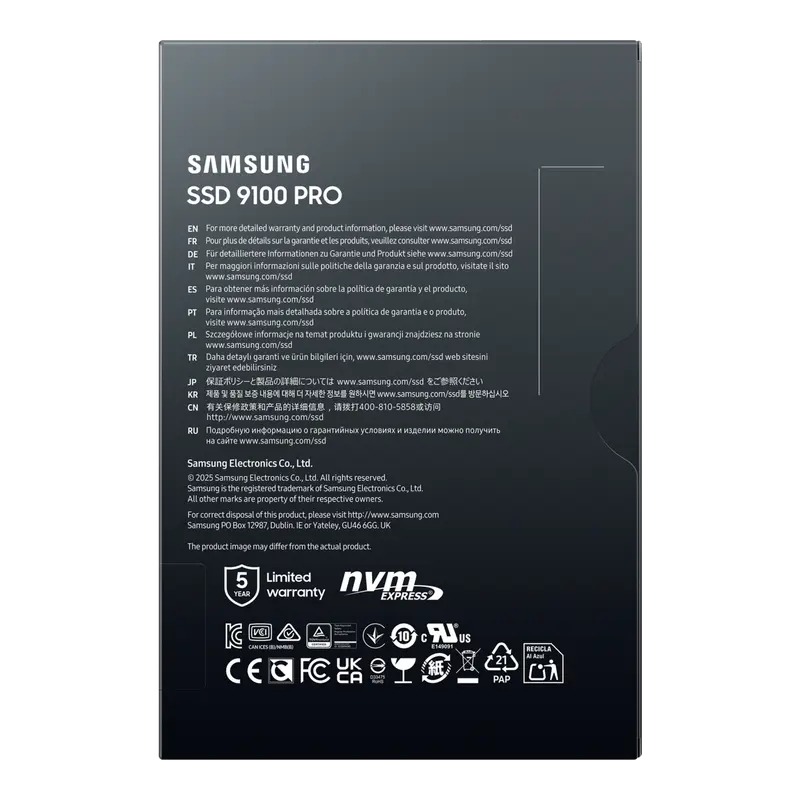 Unitate SSD Samsung 9100 PRO, 2048GB, MZ-VAP2T0BW