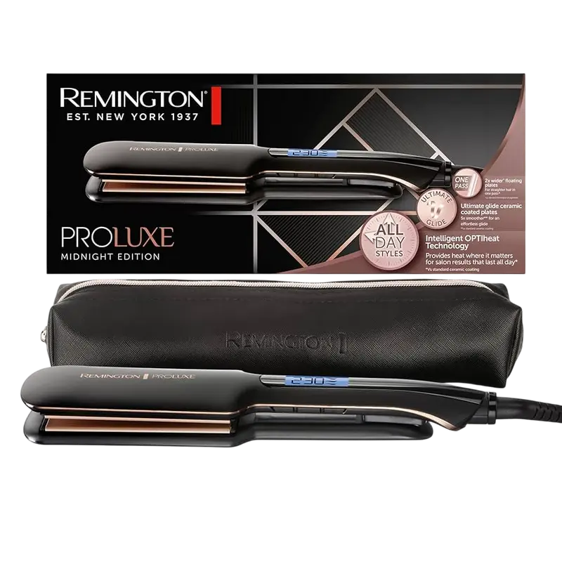 Placă de îndreptat părul Remington S9150B, Negru
