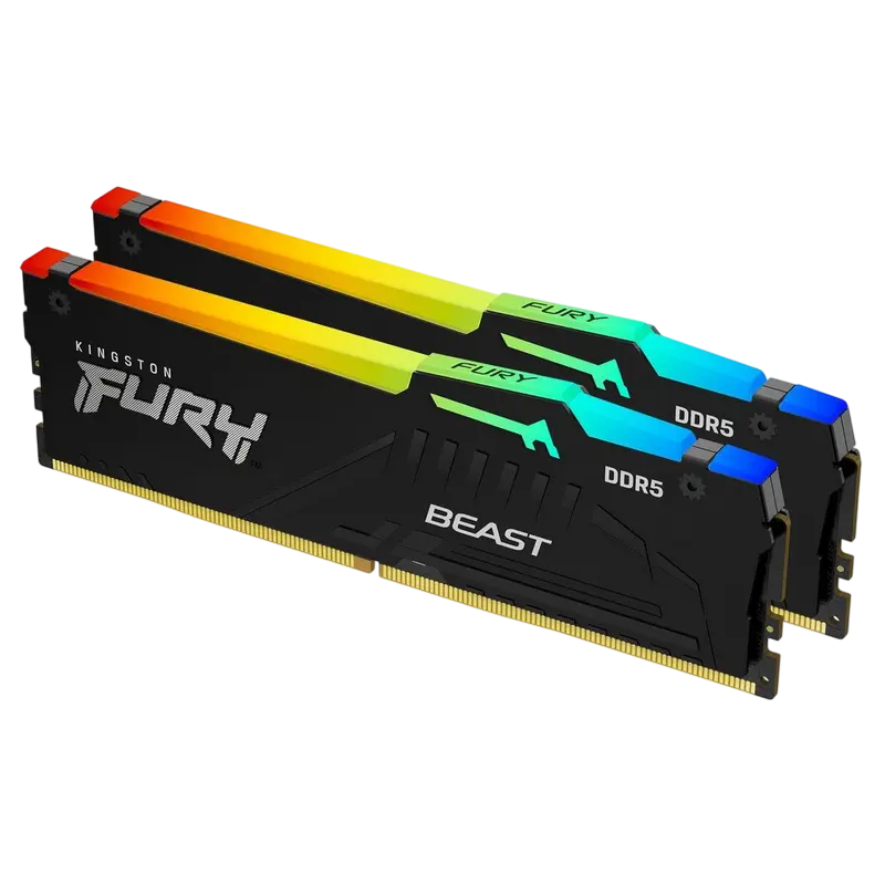 Cumpara  Computere și Laptop-uri - Memorie RAM Kingston FURY Beast RGB, DDR5 SDR..