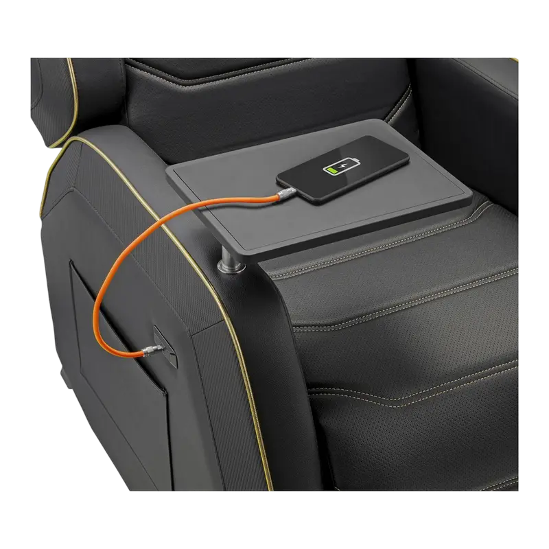 Scaun Gaming Cougar Ranger Pro Royal, PVC Piele, Negru | Auriu