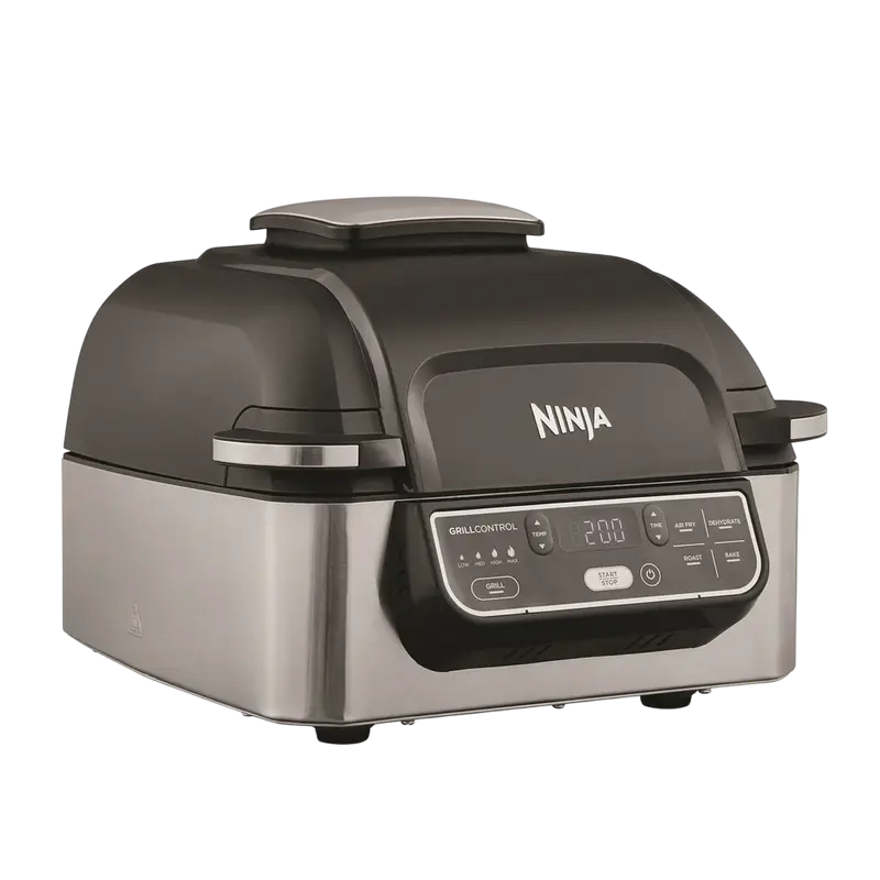 Grătar electric Ninja Sizzle AG301EU, 1760W, Negru | Argintiu