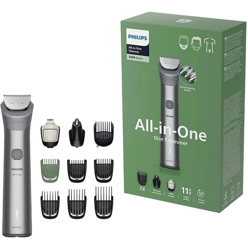 Trimmer pentru bărbați Philips MG5921/15, Gri