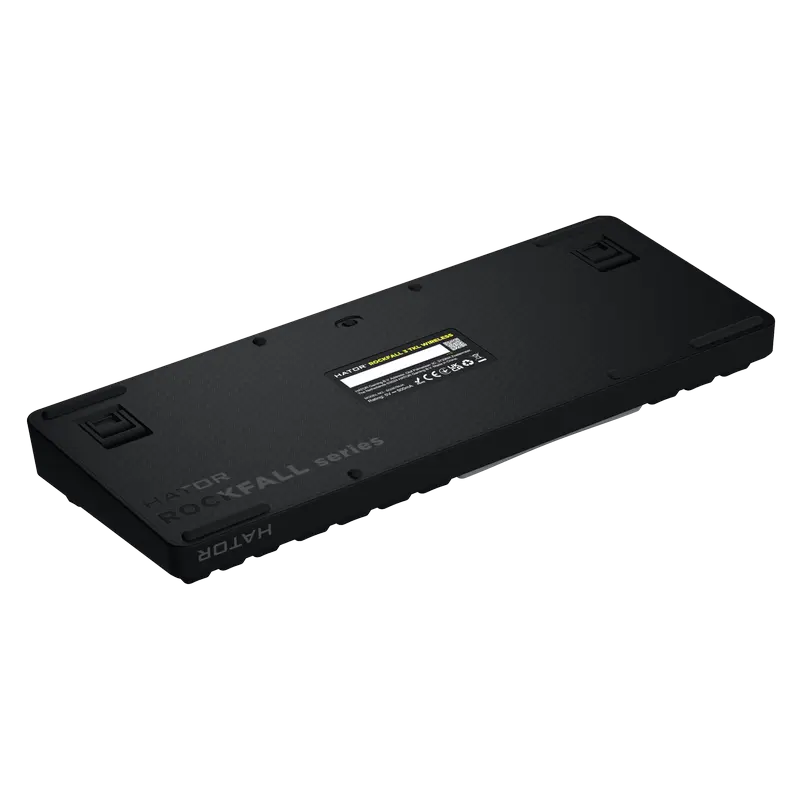 Tastatură HATOR Rockfall 3 TKL, Cu fir / Fără fir, Negru