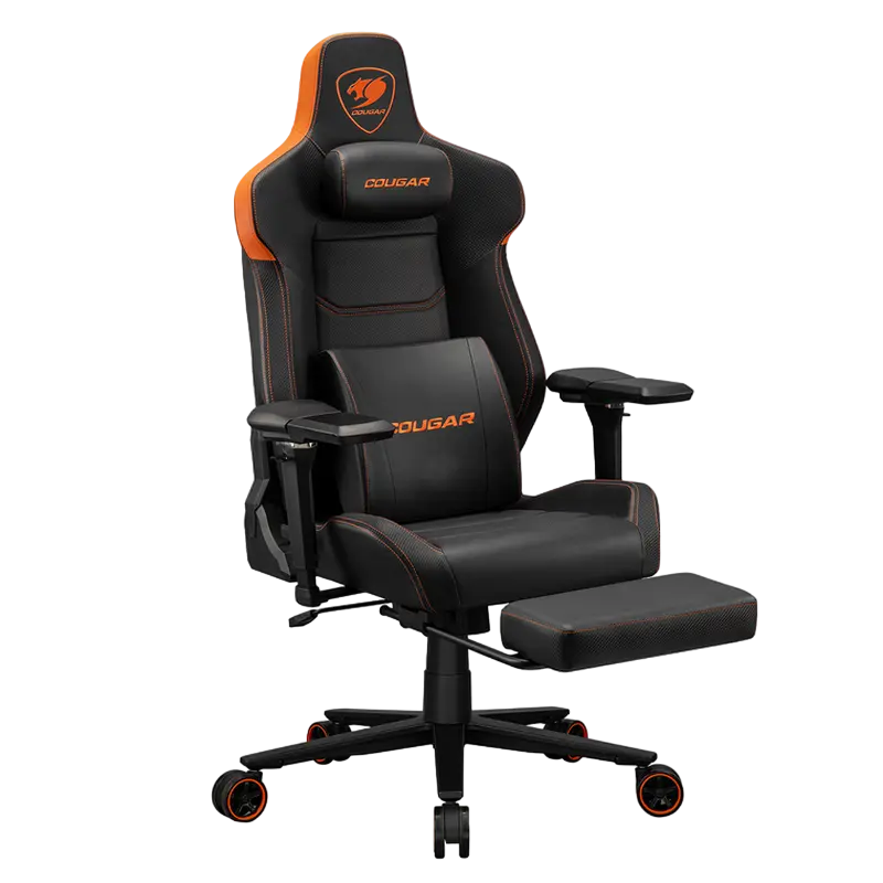 Scaun Gaming Cougar Armor EVO M, PU Piele, Negru | Portocaliu