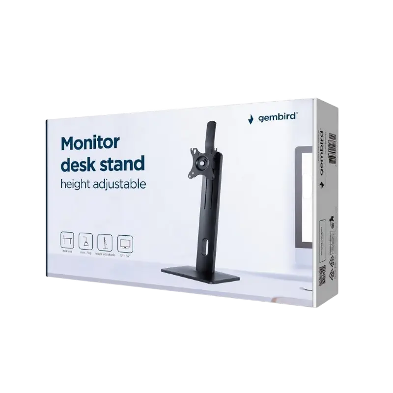 Настольный кронштейн для монитора Gembird MS-D1-01, Чёрный