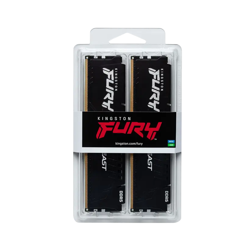 Memorie RAM Kingston FURY Beast, DDR5 SDRAM, 6000 MHz, 32GB, KF560C36BBE2K2-32