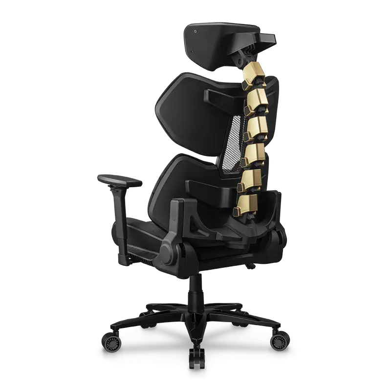Scaun Gaming Cougar Terminator Elite, PU Piele, Negru | Auriu