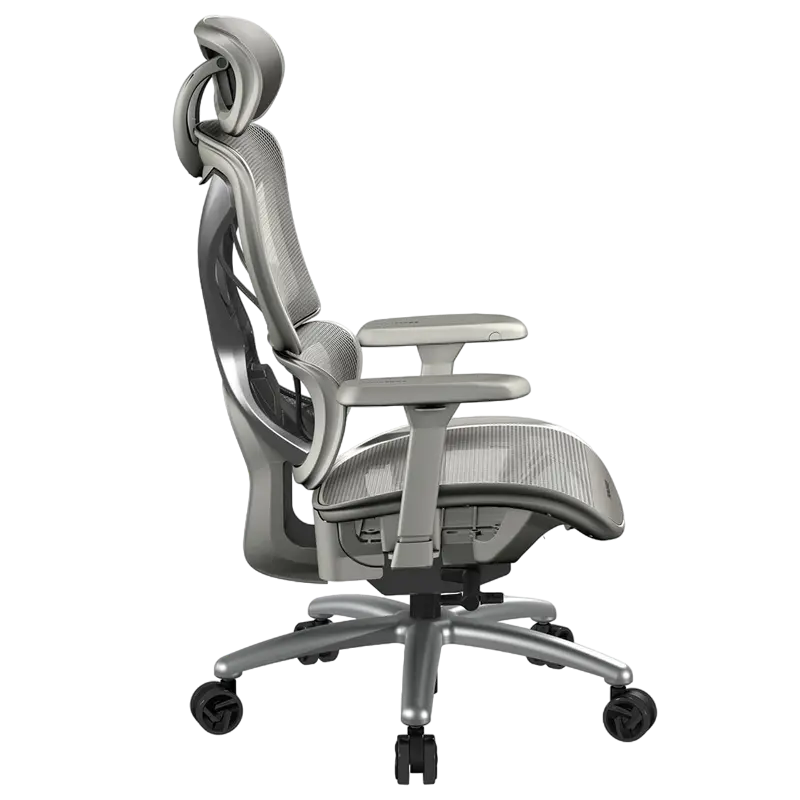 Scaun de gaming ThunderX3 XTC, Plasă ventilată, Piele artificială, Mesh Gri