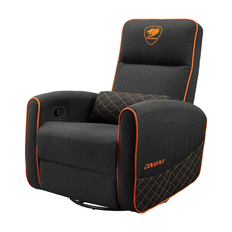 Scaun Gaming Cougar FIDOM, Imitație de in, Negru | Portocaliu