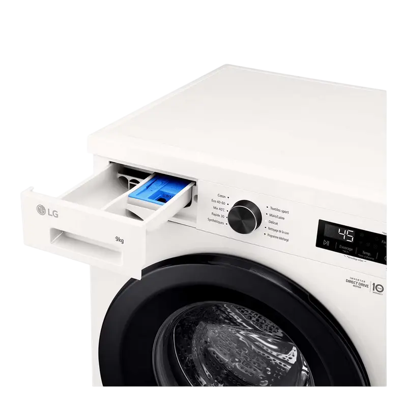 Mașină de spălat LG F94B15WH, 9kg, Alb