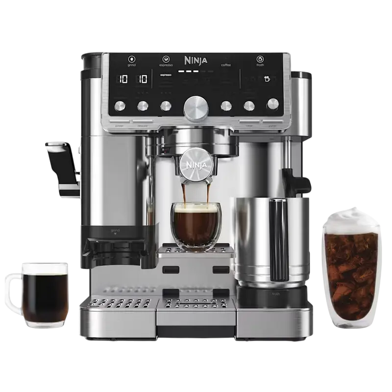 Cafetiera manuala Ninja ES701EU, 1650W, Oțel inoxidabil