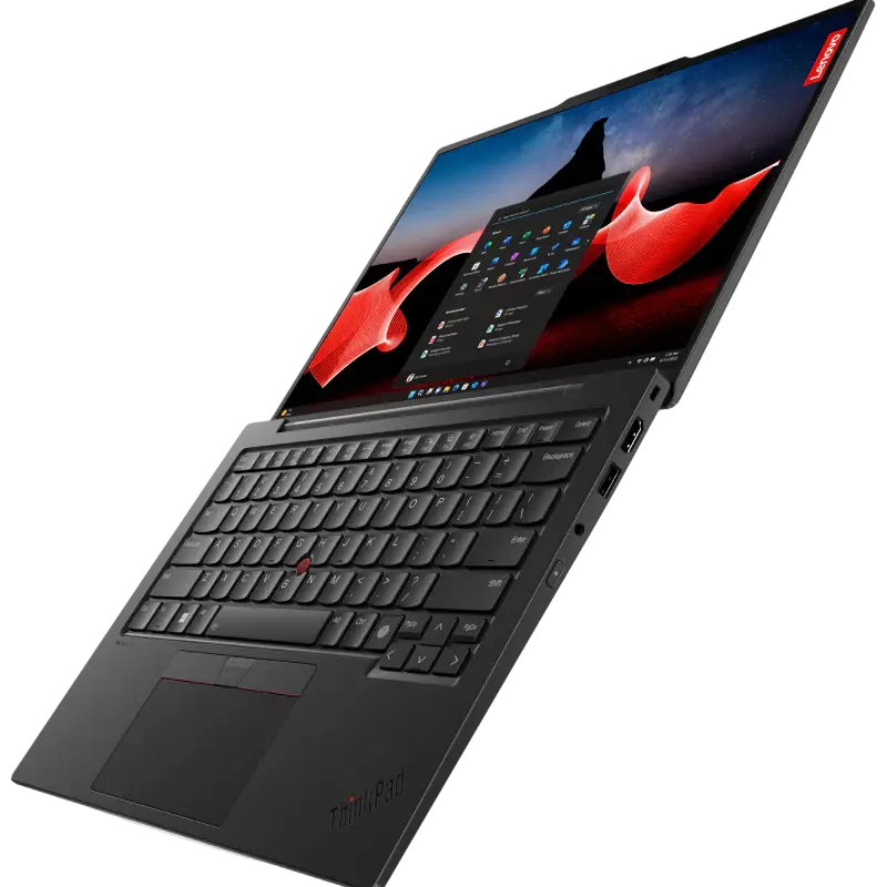 Laptop Business 14" Lenovo ThinkPad X1 Carbon Gen 12, Negru, Intel Core Ultra 7 155U, 32GB/1024GB, Windows 11 Pro