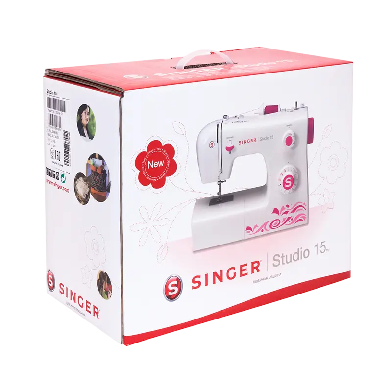 Mașină de cusut Singer Studio 15, Alb