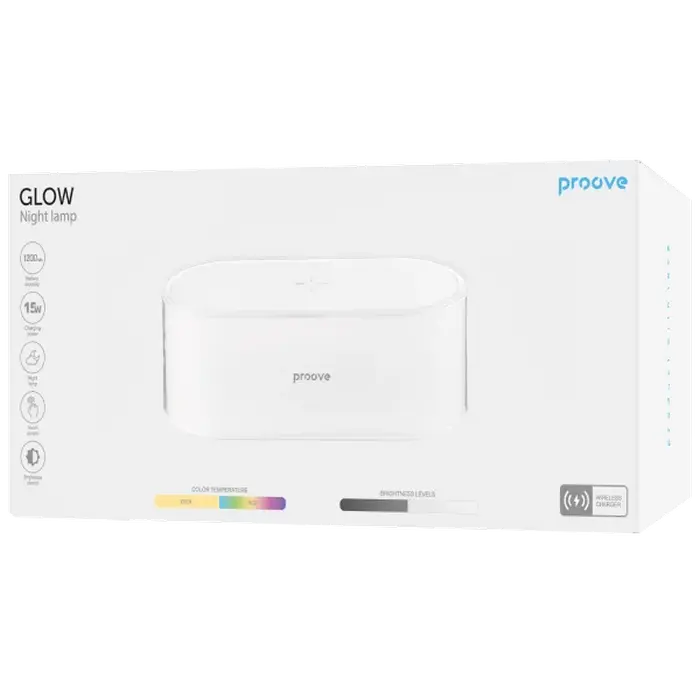 Lampă de noapte Proove Glow, Alb