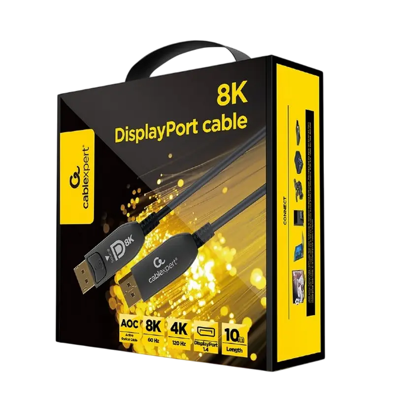 Cablu Video Cablexpert AOC Premium Series, DisplayPort (M) - DisplayPort (M), 10m, Negru