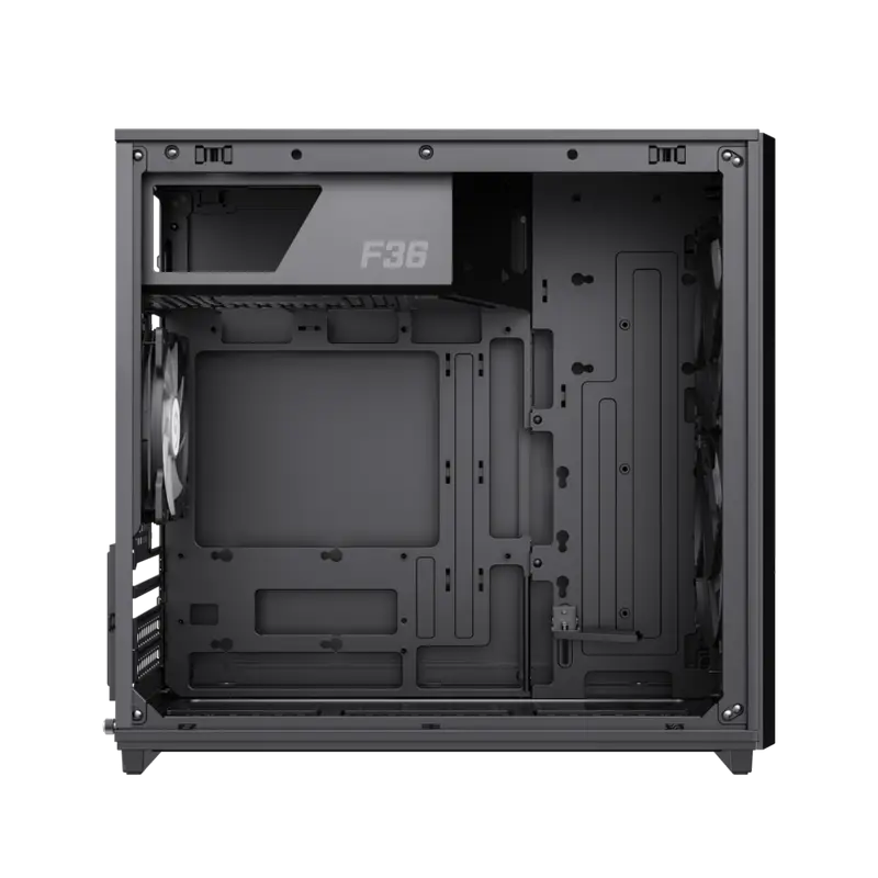 Carcasă PC Gamemax F36 BK, Mini-Tower, Fără PSU, Negru