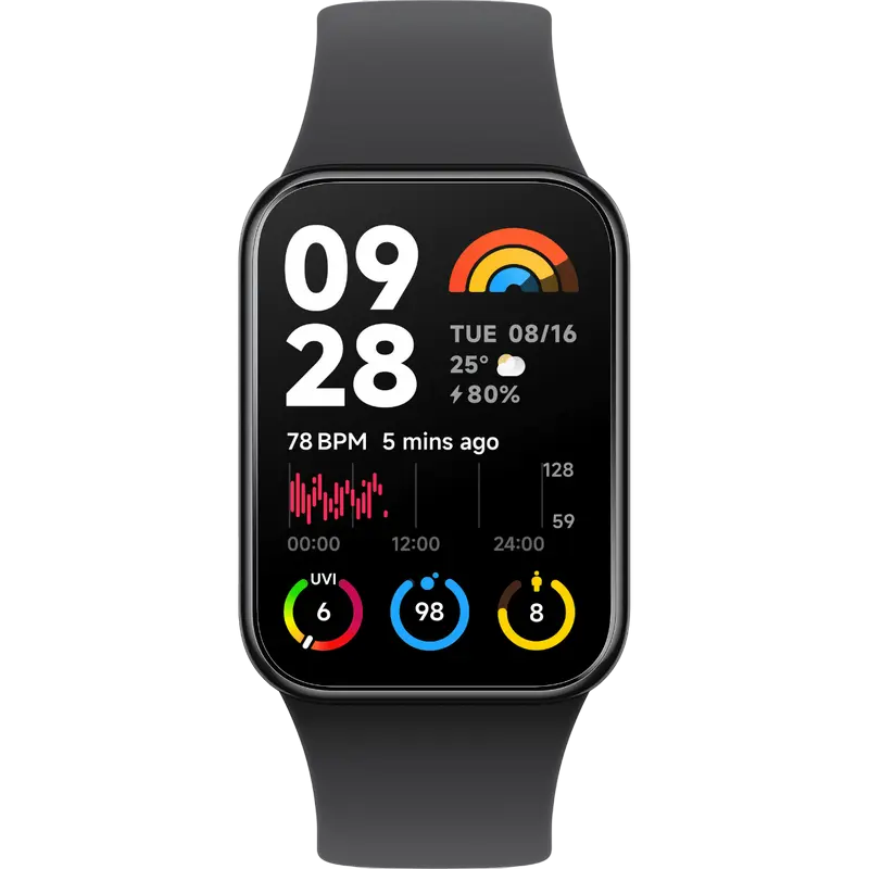 Ceasuri Sportive/De Antrenament Xiaomi Smart Band 8 Pro, Negru