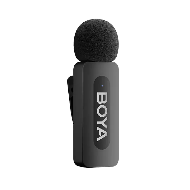 Microfon portabil pentru înregistrare vocală Boya BY-V3 Combo, Fără fir, Negru