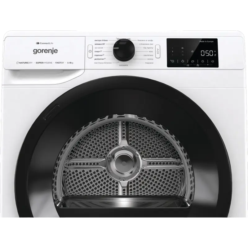 Mașină de uscat Gorenje DPNE83GNLWIFI/UA, 8kg, Alb