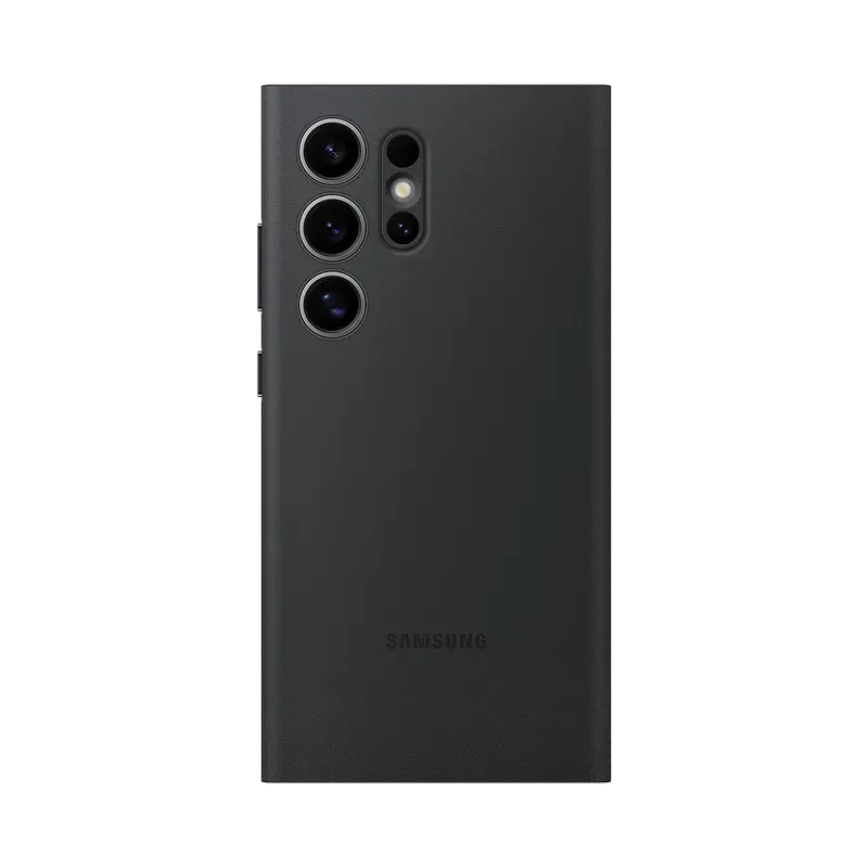 Husa carte Samsung Smart View Wallet pentru Galaxy S24 Ultra, Negru