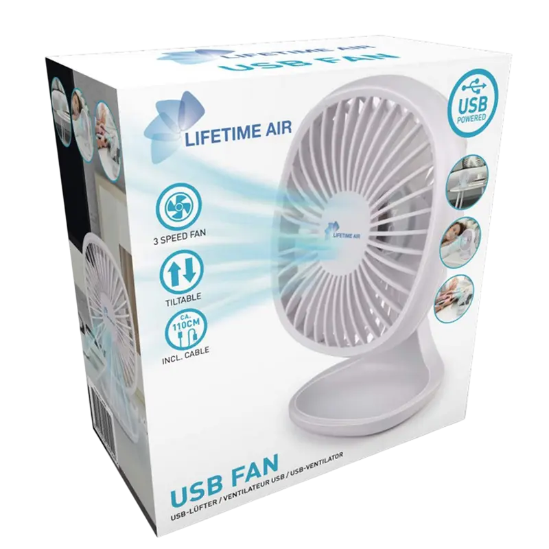 Ventilator Lifetime Air Mini, Alb