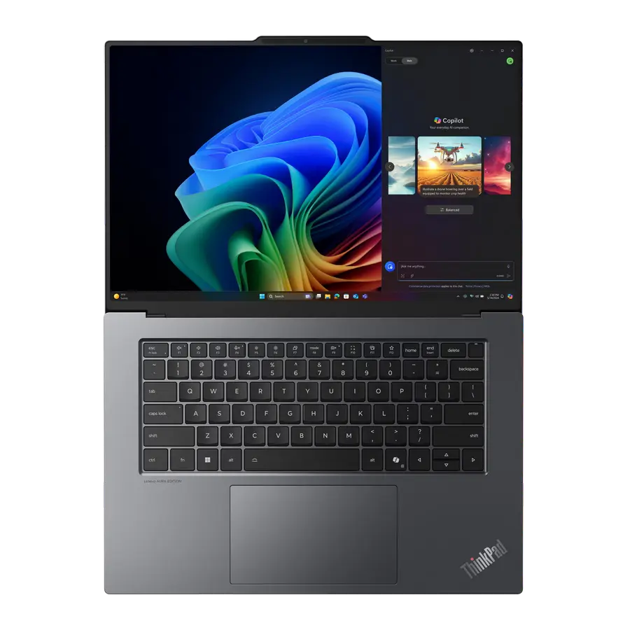 Laptop pentru afaceri 15,3" Lenovo ThinkPad X9-15 Gen 1, Gri, Intel Core Ultra 7 258V, 32GB/2048GB, Windows 11 Pro