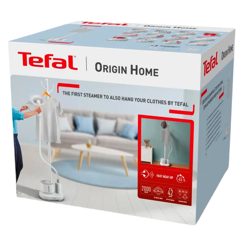 Aparat de călcat cu aburi staționar Tefal  IT3280E1, Alb