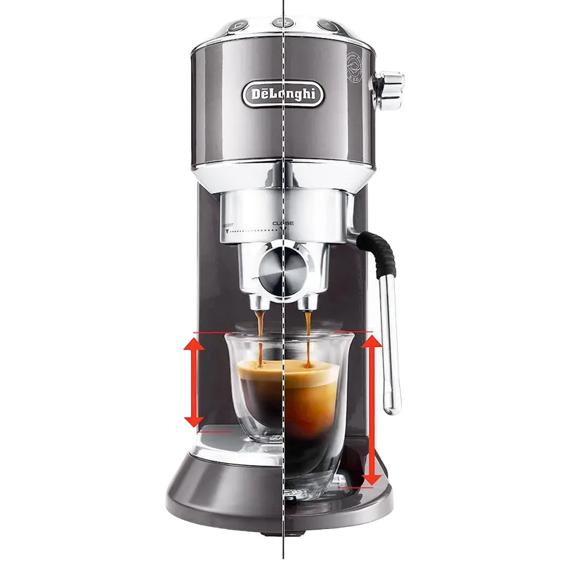 Cafetiera manuala DeLonghi EC885.GY, 1300W, Gri