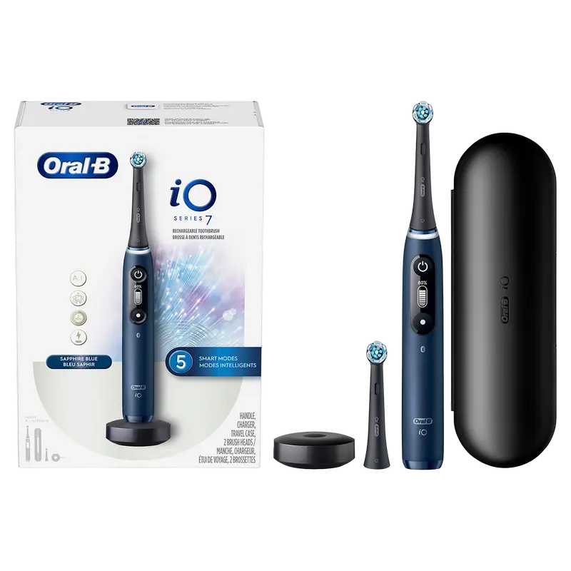 Электрическая зубная щетка Braun Oral-B iO 7, Синий
