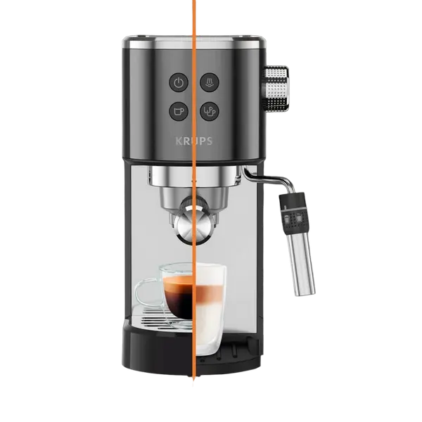 Cafetiera manuala Krups XP444G10, 1400W, Negru